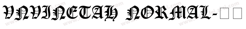 VNVinetaH Normal字体转换